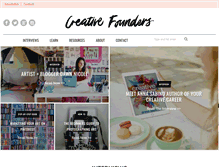 Tablet Screenshot of creativefounders.com